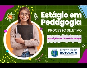 Educação abrirá novo processo seletivo para estágio em Pedagogia