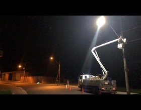 Rua Curuzu e Avenida Petrarca Bacchi serão iluminadas por luminárias de LED