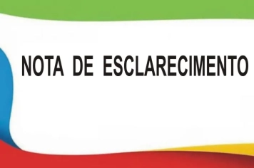 NOTA DE ESCLARECIMENTO