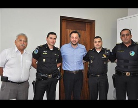 GCM apresenta novo inspetor ao Prefeito João Cury
