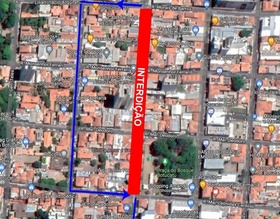 Rua João Passos ficará interditada na manhã do próximo domingo