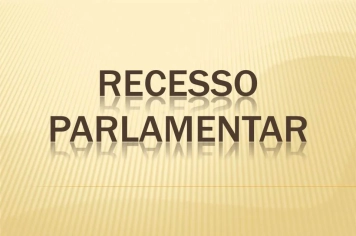 RECESSO PARLAMENTAR