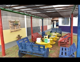 Revitalização na Escola Dirce Sartori traz novos espaços integradores para os alunos