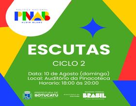 Cultura promove devolutiva da PNAB Ciclo 2 neste domingo, 10
