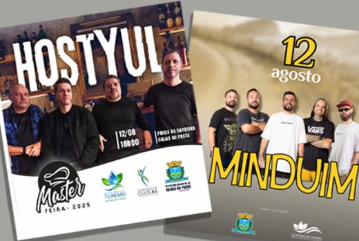 MASTER FEIRA ACONTECE NO PRÓXIMO DIA 12 COM DUAS BANDAS