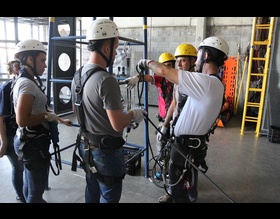 Equipe do Verde participa de capacitação para podas em altura
