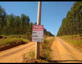Próxima detonação na barragem do Rio Pardo será na quinta, 25