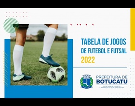 Esporte divulga tabela dos jogos dos Campeonatos de Futebol nesse final de semana, 24 e 25