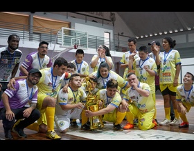 Incas Futsal Down DI faz jogo amistoso com a equipe da Ponte Preta Futsal Down em Campinas