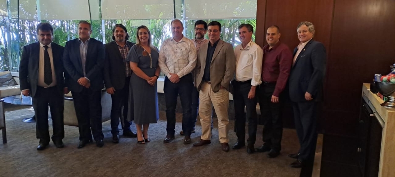 Prefeito Pardini discute demandas da indústria na região em almoço com o Presidente do Ciesp-SP