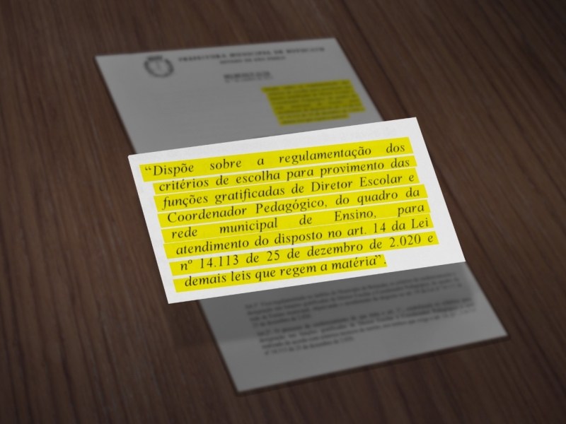 Nomeação de novos diretores e coordenadores pedagógicos será por meio de processo seletivo interno
