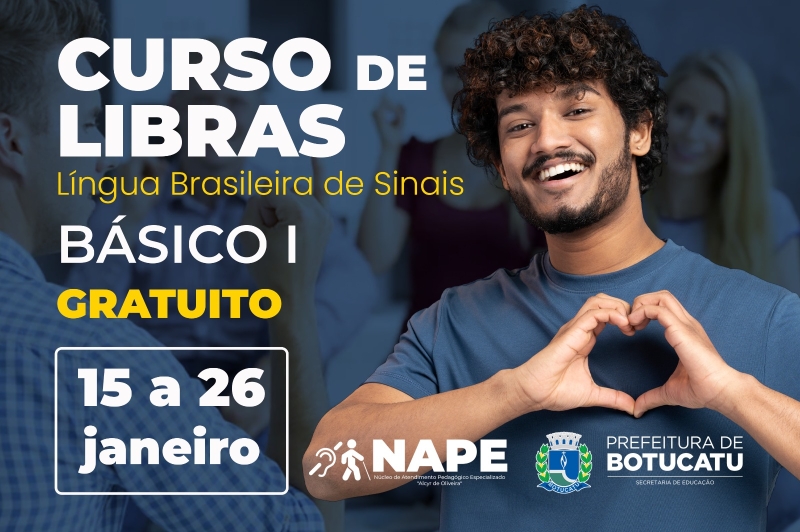 NAPE abre inscrições para mais duas turmas do Curso de Libras