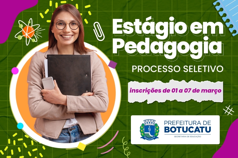 Educação abrirá novo processo seletivo para estágio em Pedagogia