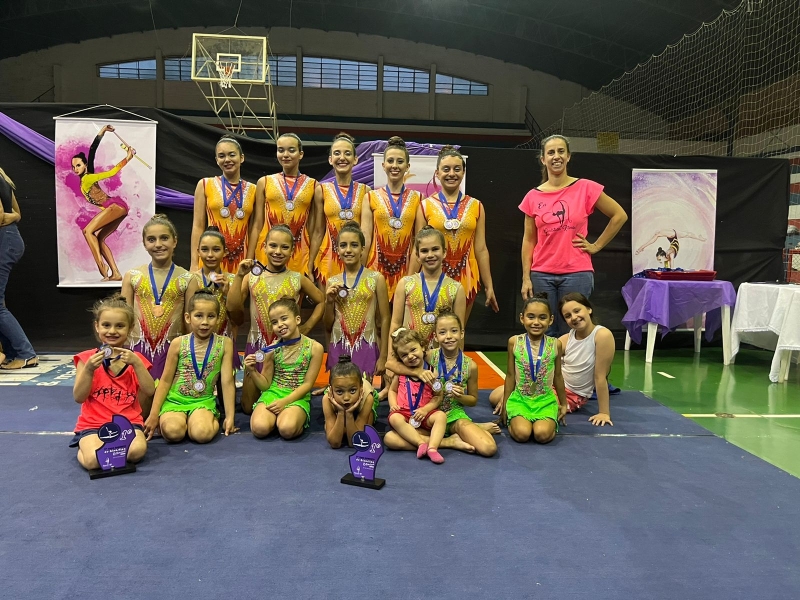 Equipe de Ginástica Rítmica de Botucatu conquista medalhas em competição no final de semana