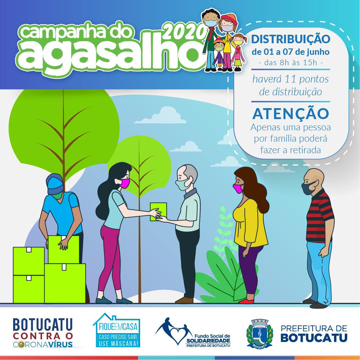 Campanha do Agasalho 2020 distribuirá roupas arrecadas durante fortes chuvas