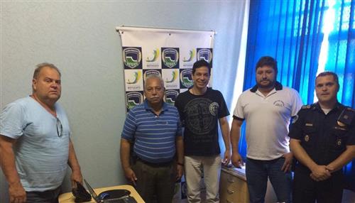 GCM de Botucatu recebe comitiva de Itatinga