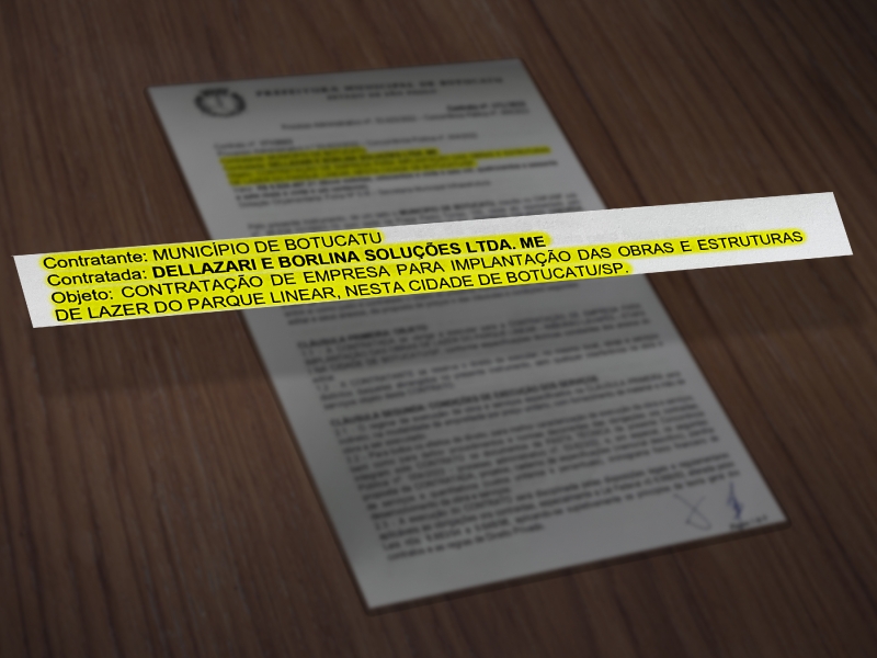 Prefeito assina contrato com empresa que executará obras do Parque Linear do Rio Lavapés