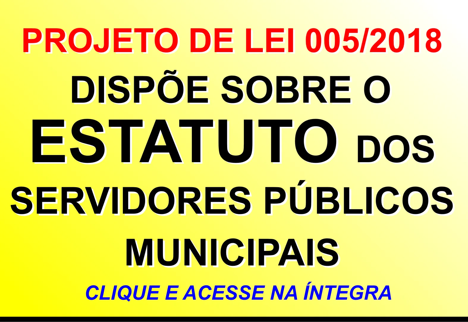 Estatuto do Servidor Público Municipal
