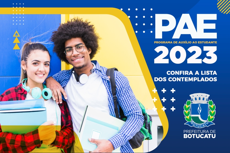 Prefeitura de Botucatu divulga lista de contemplados do Programa de Auxílio ao Estudante (PAE)
