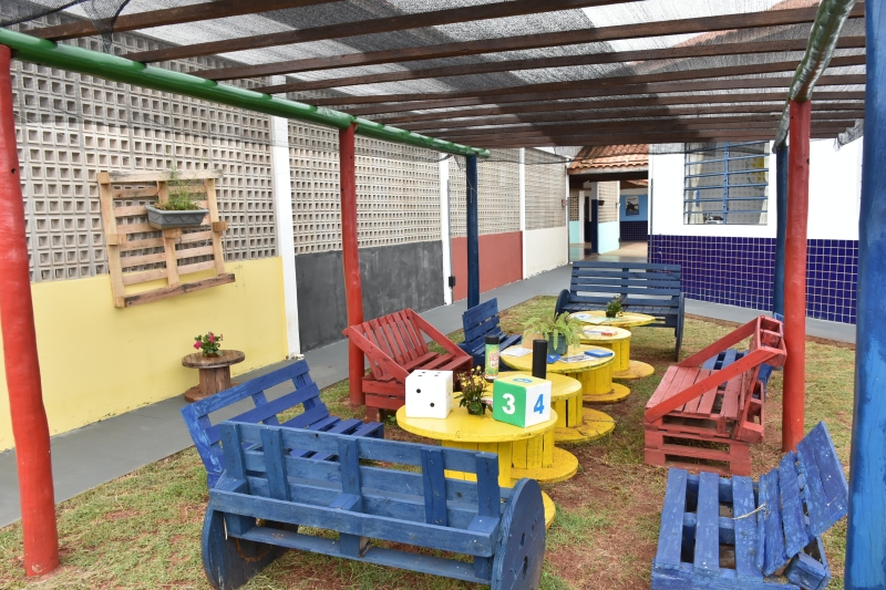 Revitalização na Escola Dirce Sartori traz novos espaços integradores para os alunos