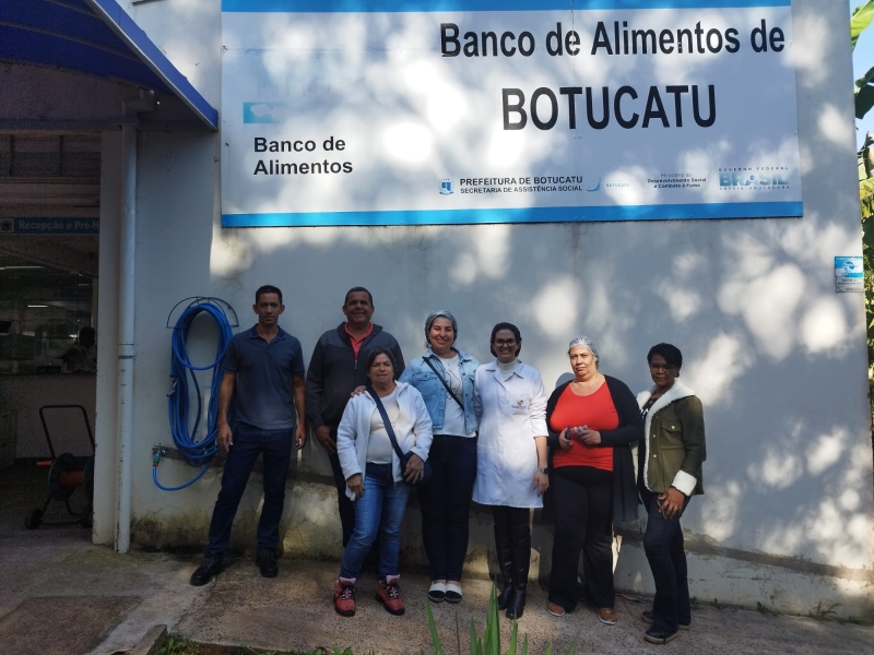 Banco de Alimentos de Botucatu recebe a visita da Segurança Alimentar de Araraquara