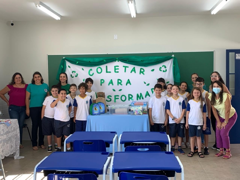 Projeto Coletar para Transformar premia alunos da Rede Municipal de Ensino
