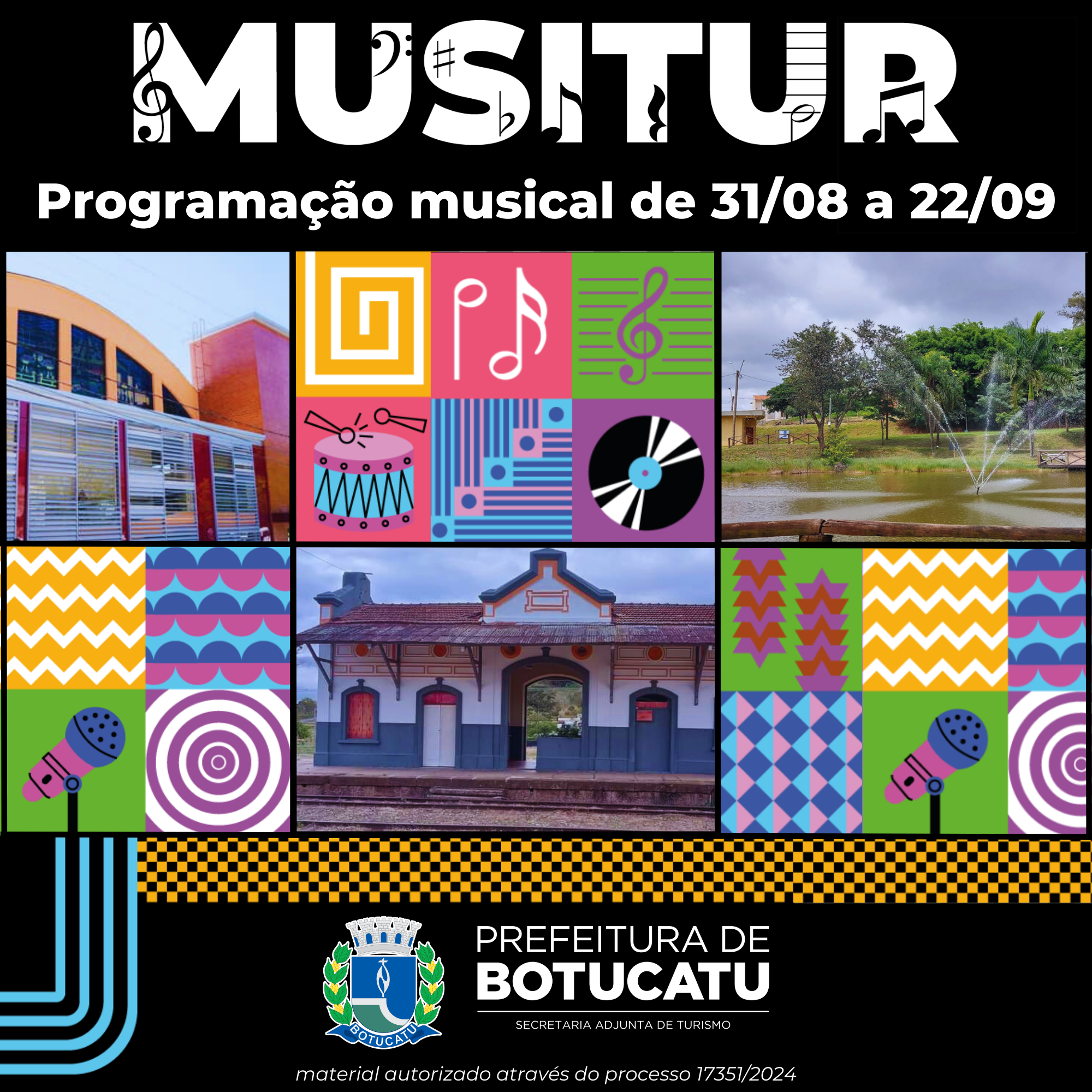 Programação Musitur - 31 de agosto a 22 de outubro