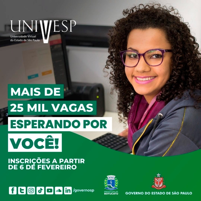 Univesp abre inscrições para o Vestibular 2023 na próxima segunda-feira, 06