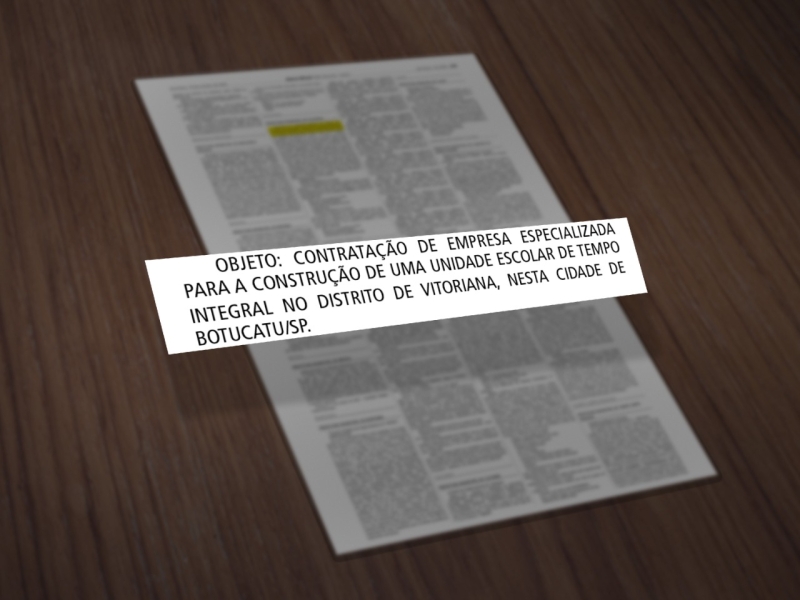 Prefeitura lança nova licitação para a construção da Escola de Tempo Integral de Vitoriana