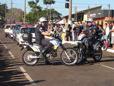 GCM de Botucatu participa de desfile em São Manuel