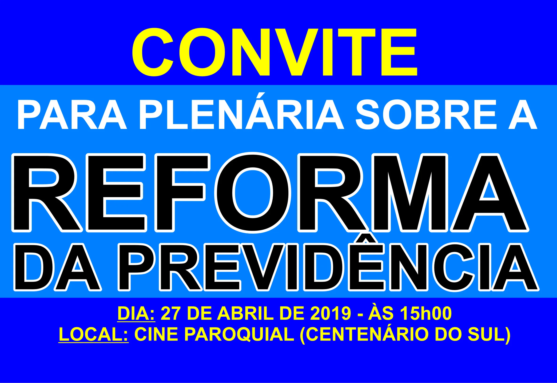 PLENÁRIA SOBRE A REFORMA DA PREVIDÊNCIA