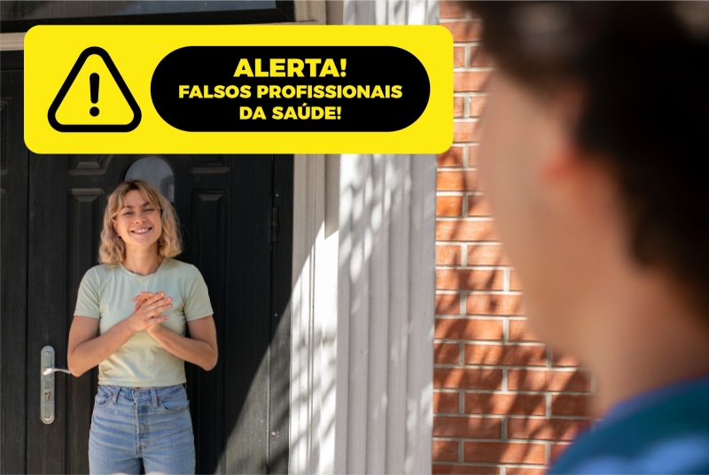 Saúde alerta para golpe de falsos profissionais