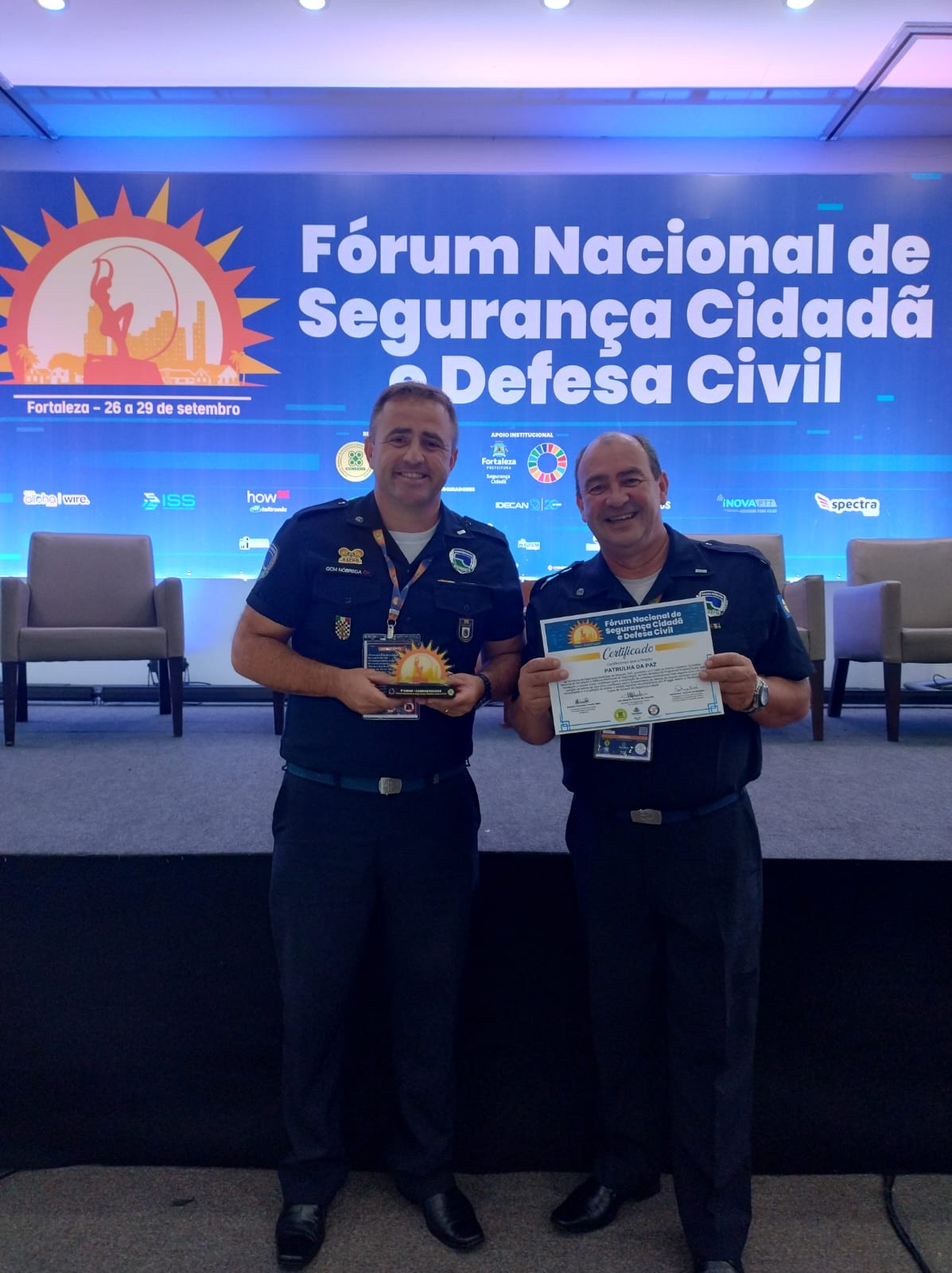 Patrulha da Paz conquista segundo lugar em prêmio nacional de segurança cidadã e defesa civil
